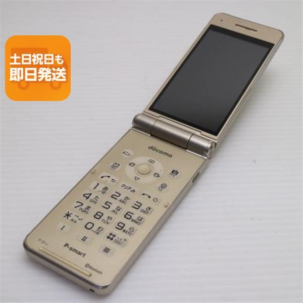 良品中古 P-01J P-smart ケータイ ゴールド 即日発送 ガラケー DoCoMo