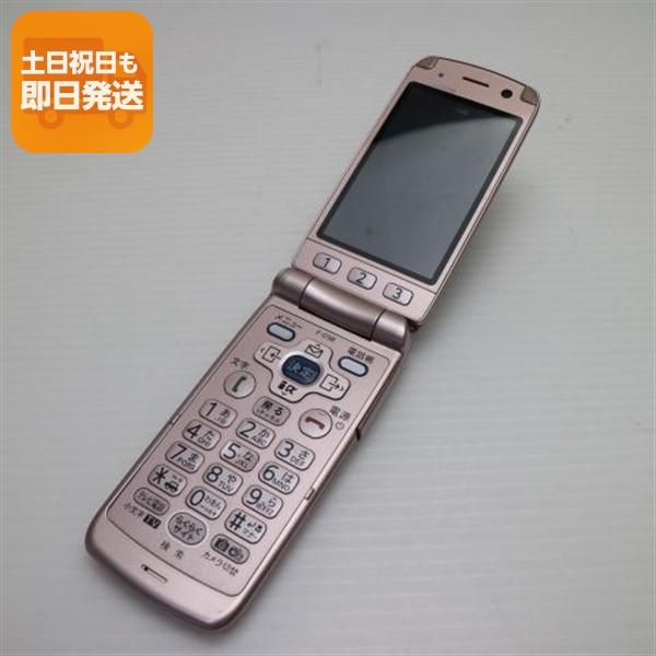 美品 F-09B らくらくホン7 ピンク 即日発送 DoCoMo ガラケー FUJITSU F