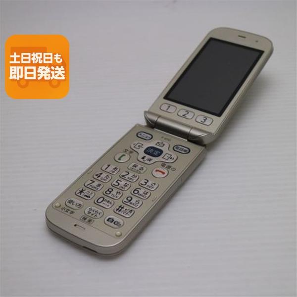 ☆らくらくホンベーシック4　docomo　F-01G　ゴールド 超美品 F-01G らくらくホン ベーシック4 ゴールド 即日発送 ガラケー