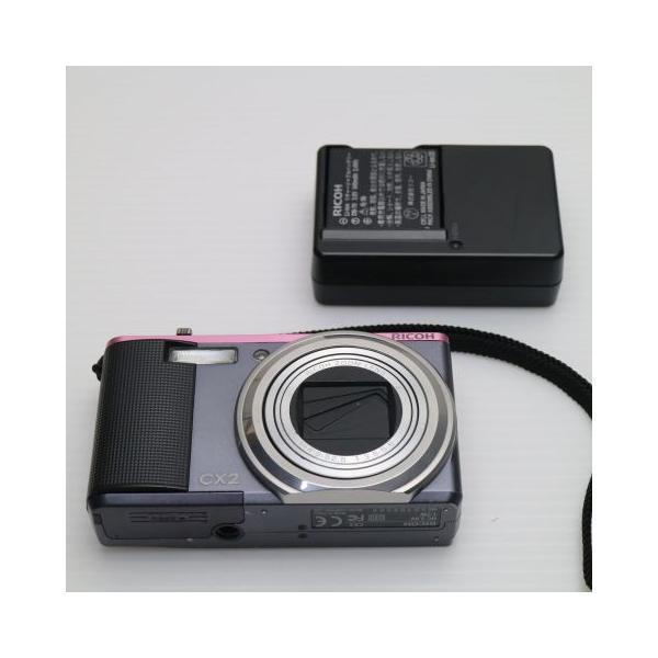 良品中古 RICOH CX2 グレー×ピンク 即日発送 デジカメ デジタルカメラ