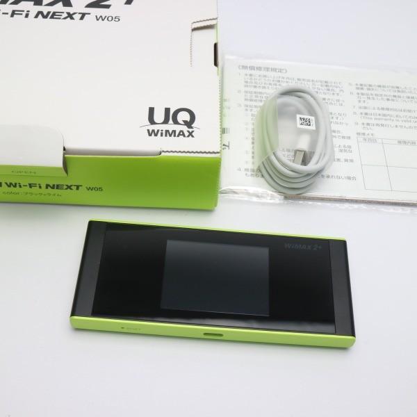 美品 Uqmobile 美品 Speed Wi Fi Next W05 本体 中古 白ロム スマホ ブラック ライム