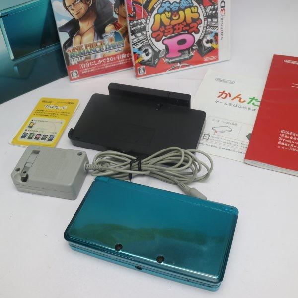 美品 ニンテンドー3ds アクアブルー 中古本体 安心保証 任天堂 本体 即日発送 本日限定 Game