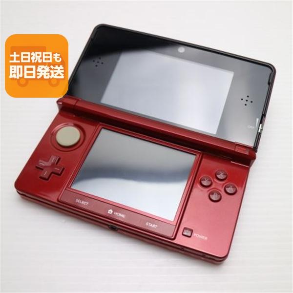 超美品 ニンテンドー3DS フレアレッド 即日発送 game 任天堂 本体 あす