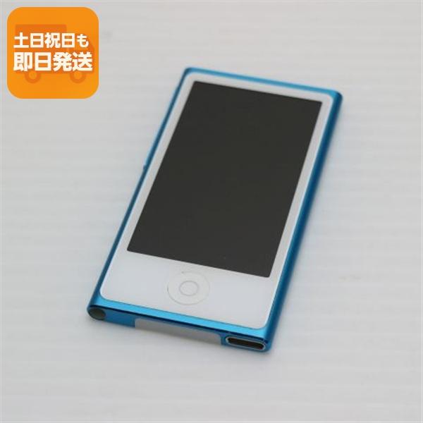 動作品◎iPod nano 第7世代 16GB MD477J/A iPod nano 超美品 第7世代 16GB ブルー 即日発送 MD477J/A Apple 本体