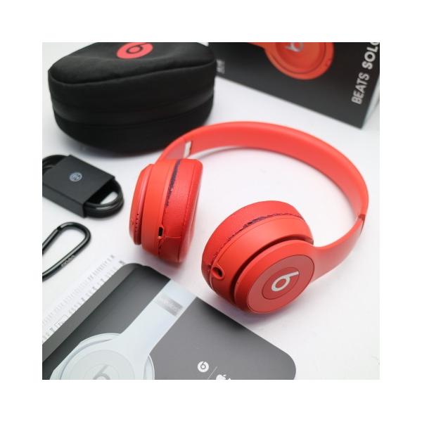 良品中古 Beats solo3 wireless MP162PA/A レッド ワイヤレスヘッドホン...