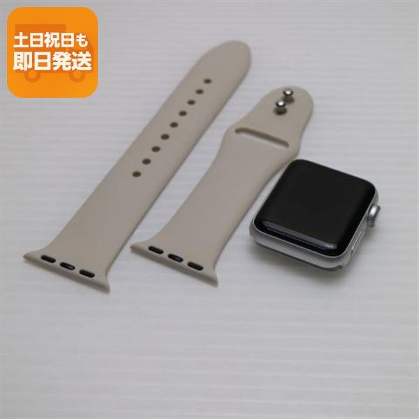 超美品 Apple Watch series3 38mm GPSモデル シルバー 即日発送 中古 
