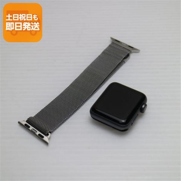美品 Apple Watch series3 38mm GPSモデル スペースグレイ 即日発送