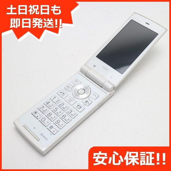 美品 Au K006 クリアホワイト 中古本体 買収 安心保証 本体 ガラケー Kyocera 白ロム 即日発送