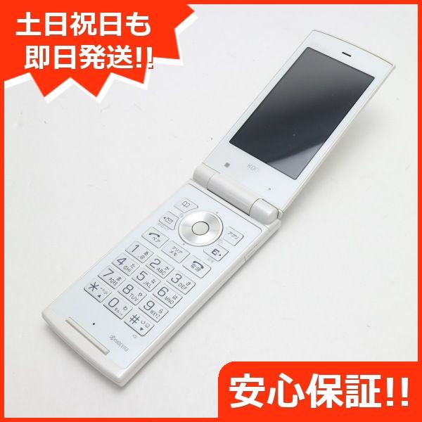 美品 Au K006 クリアホワイト 中古本体 メーカー公式ショップ 安心保証 Kyocera 白ロム ガラケー 本体 即日発送