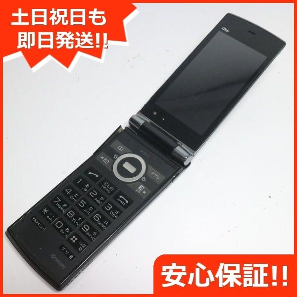 良品中古 Au K011 プレミアムブラック 中古本体 安心保証 信用 白ロム 本体 Kyocera 即日発送 ガラケー
