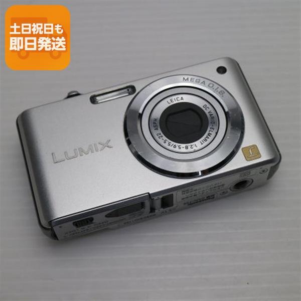 動作確認済み パナソニック LUMIX DMC-FS6 オールドコンデジ 美品 DMC-FS6 シルバー 即日発送 Panasonic LUMIX デジカメ 本体 あす