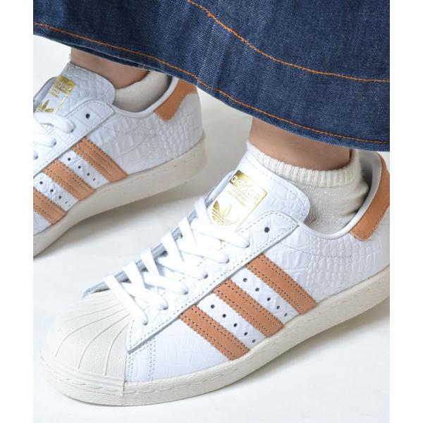 Adidas Superstar 80 S アディダス スーパースター ホワイト ベージュライン 蛇柄 レディース スニーカー Buyee Buyee บร การต วกลางจากญ ป น ซ อจากประเทศญ ป น