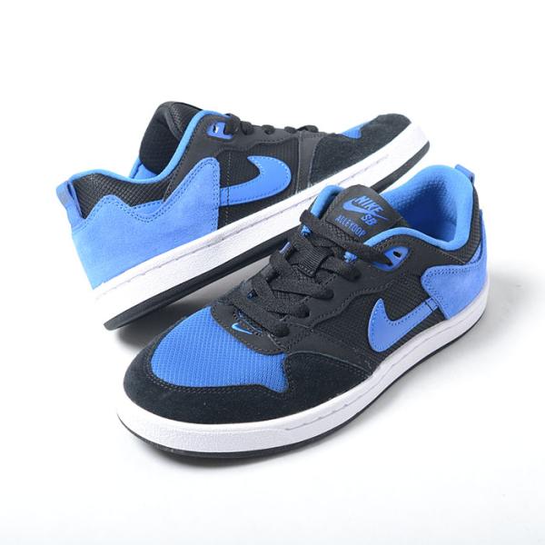 NIKE SB アリウープ スニーカー 黒/白/青 NIKE SB ALLEYOOP (GS) ナイキ エスビー アリウープ レディース