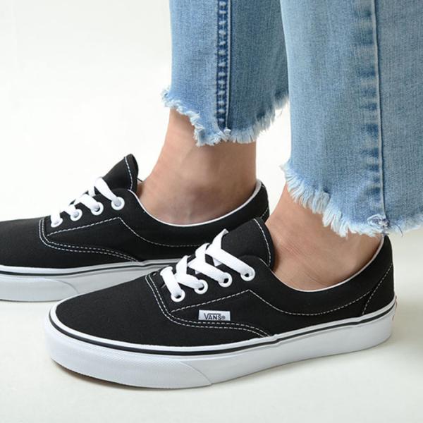 VANS ERA フレイムブラック/ホワイト 9 VANS（ヴァンズ） VANS ERA エラ レディース スニーカー オール