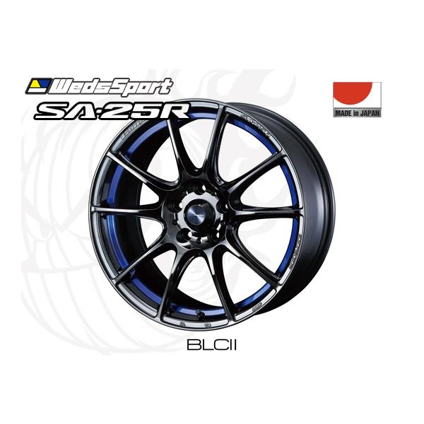 WedsSport SA-25R BLC2 FF 18インチ×7J +47 5H-114.3 φ73 ウェッズ