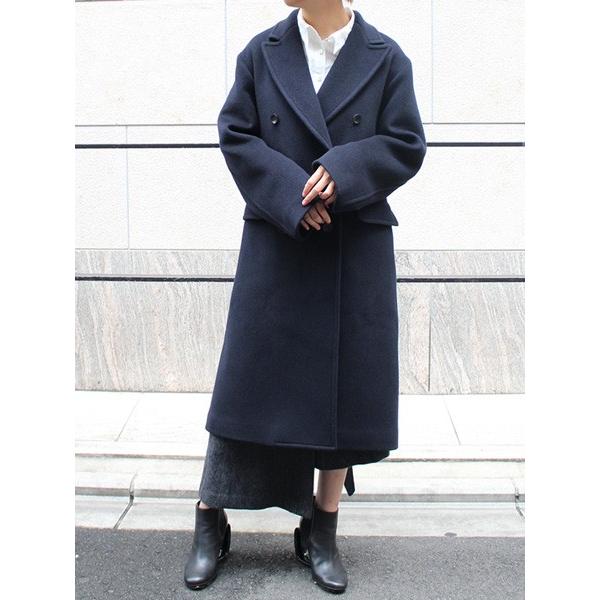 ブラームス Blurhms ロングコート ダブル カシミヤ ウール アウター チェスターコート ネイビー レディース Wool Cashmere Melton Coat Navy Lady S 19in Rl Bhslay0n Bags Groove 通販 Yahoo ショッピング