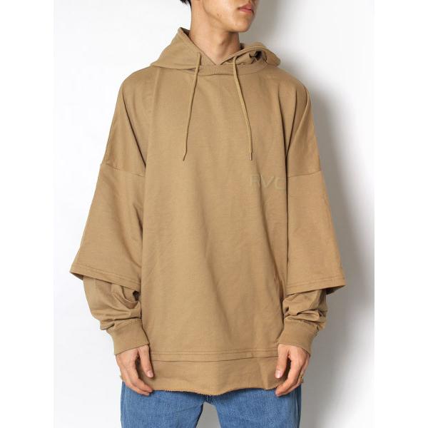 ルーカ Rvca パーカー メンズ レイヤード 重ね着 キャメル M L Fakelayerd Rvca Ls Hoodie Tee Camel bg Ba042 062c Bags Groove 通販 Yahoo ショッピング
