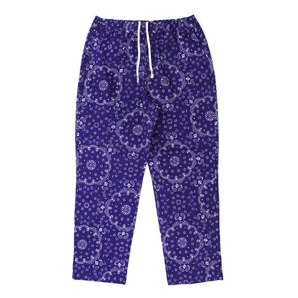 チアーズ Cheers イージーパンツ 男女兼用 M Xl 紫 パープル ペイズリー柄 ウエストゴム ズボン Paisley Teps Purple ch Aw 08b Bags Groove 通販 Yahoo ショッピング