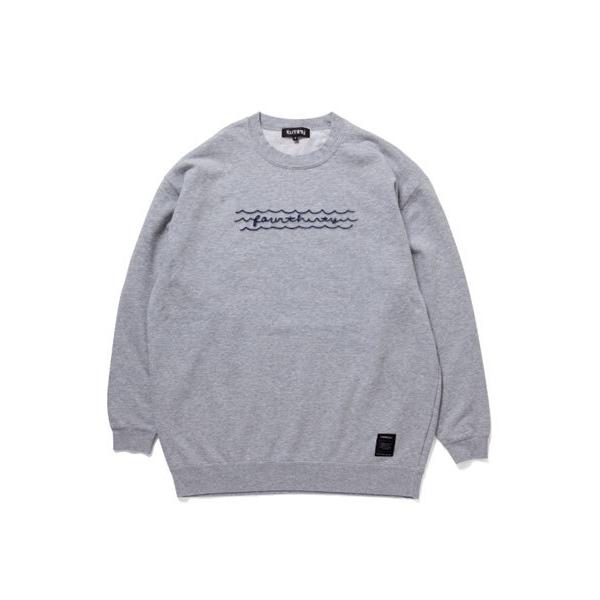 フォーサーティー 430 クルーネックスウェット メンズ M Xl グレー トレーナー Wave Cn Sweat Grey 21e O Fty Sp048 Bags Groove 通販 Yahoo ショッピング