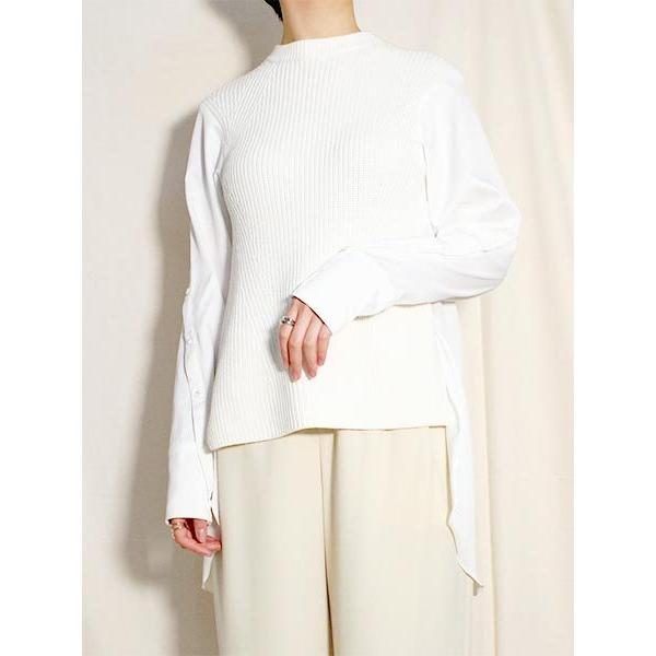 ファーファー Furfur フェイクレイヤードベスト フリーサイズ 白 ニットベスト シャツ トップス ドッキングデザイン Shirts Docking Knit Vest Ivory 21in Rl Rwnt061 Bags Groove 通販 Yahoo ショッピング