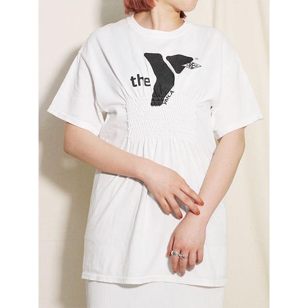スリュー Sreu リメイクtシャツ Mサイズ ホワイト トップス 半袖 カットソー Shirring T Regular White2 21in Rl Sr21s4wb Bags Groove 通販 Yahoo ショッピング