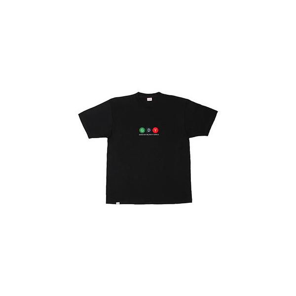 GOOD DAY T�V���c M-XL�T�C�Y �u���b�N �����Y THREE SS TEE -BLACK-