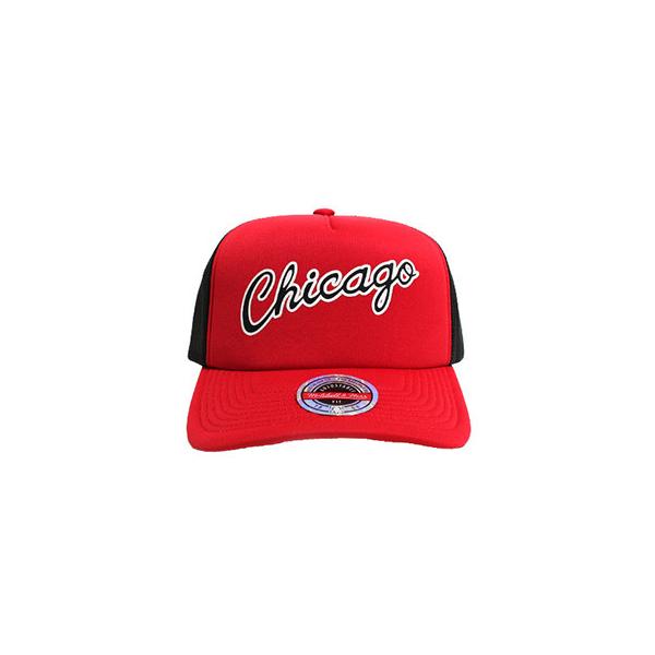 ~b`FAhlX MITCHELL&amp;NESS gbJ[nbg bh Xq Lbv XibvobN VJSEuY NBA JERSEY HOOK TRUCKER HWC BULLS -RED-