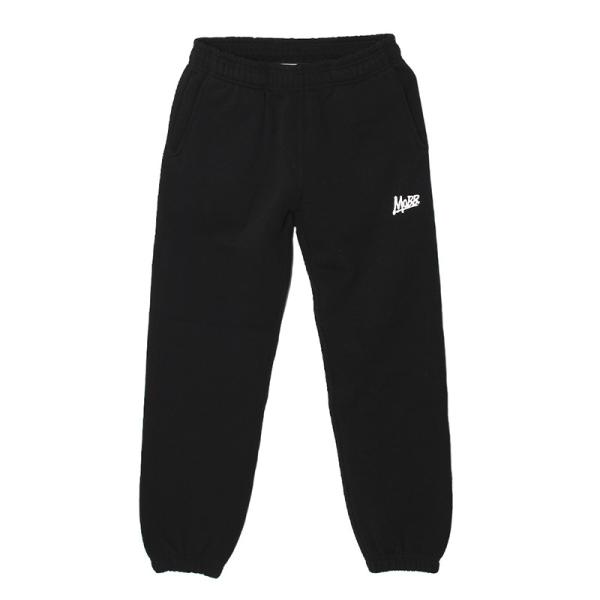 MOBB モブ スウェットパンツ ボトムス セットアップ対応 ロゴ ブラック 