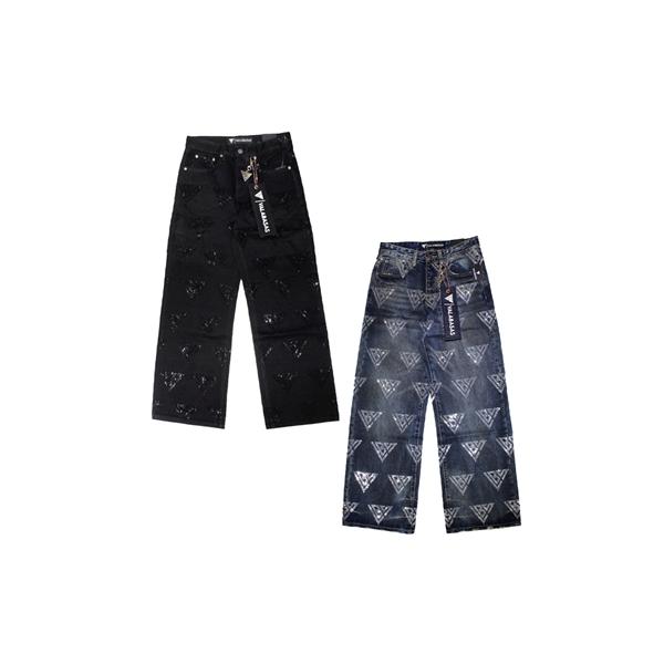 VALABASAS ヴァラバサス バギーデニムパンツ 29-32インチ ブラック/黒