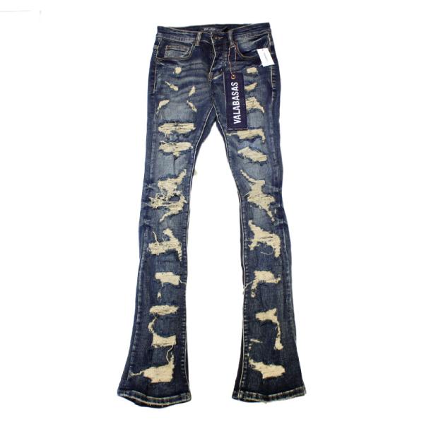 VALABASAS ヴァラバサス デニムパンツ ジーンズ フレア ブルー