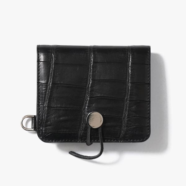 ITTI（イッチ） 二つ折り財布 コンパクトウォレット メンズ クロコ
