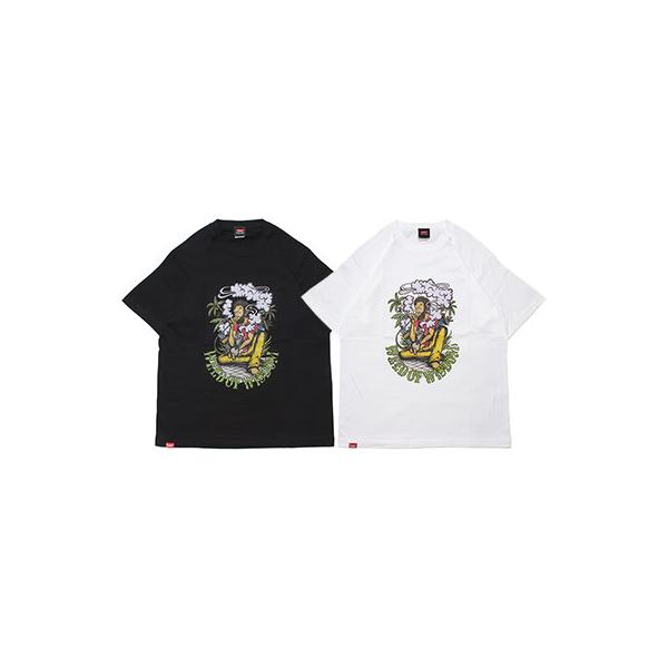 ミューラル MURAL Tシャツ メンズ ユニセックス M-XXXL ブラック/ホワイト トップス 半袖 カットソー プリント ヘビーウェイト WEED OF WISDOM T-SHIRT