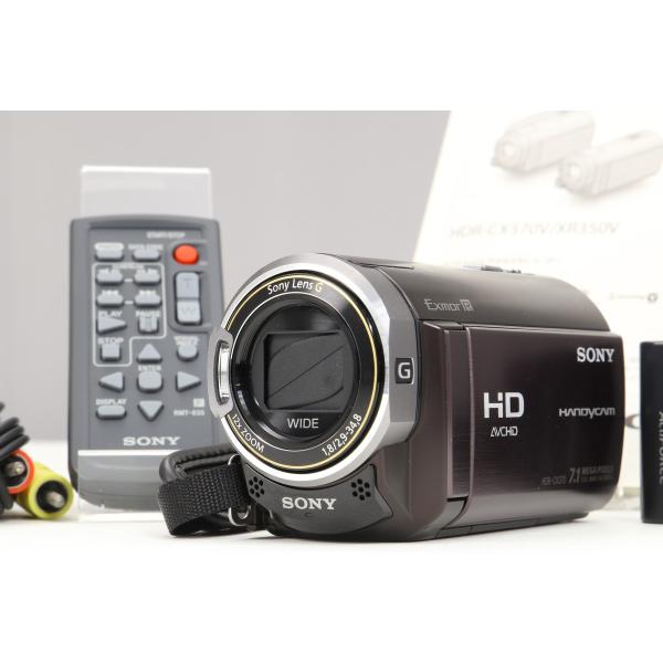 【動作確認済】SONY ハンディカム HDR-CX370 V ボルドーブラウン Amazon.co.jp: SONY デジタルHDビデオカメラレコーダー CX370V
