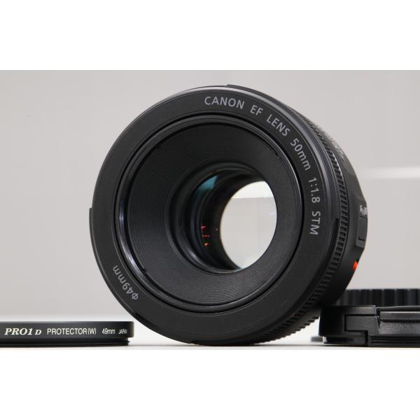 美品 Canon EF50mm F1.8 II レンズ保護フィルター付 新品同様｜動作保証] Canon EF50mm F1.8 STM [レンズプロテクター 追加