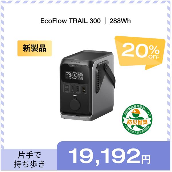EcoFlow エコフロー ポータブル電源  3 EcoFlow エコフロー DELTA3 ポータブル電源 1024Wh リン酸鉄