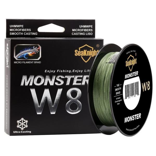 シーナイト　MONSTER　W8　PEライン　500m　3.0号/40LB 　4.0号/50LB　　6.0号/80LB　　　ジギング　釣り　フィッシング　カラー5色　フィッシング　新品