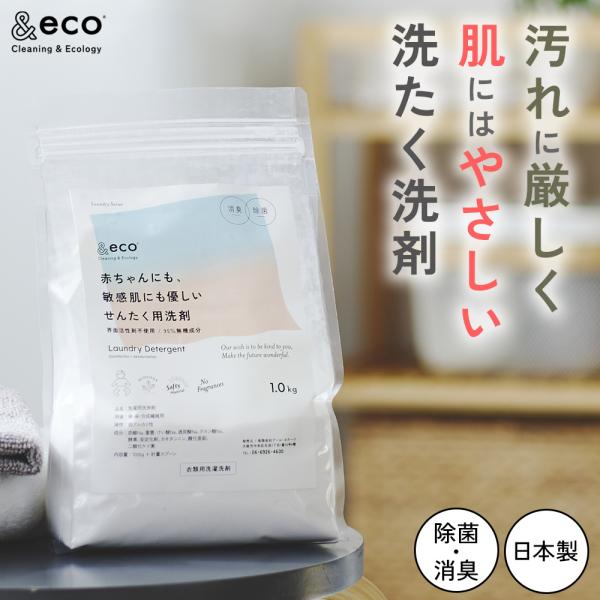 &eco 肌にやさしい洗たく洗剤 2個セット 洗濯 洗剤 粉 肌に