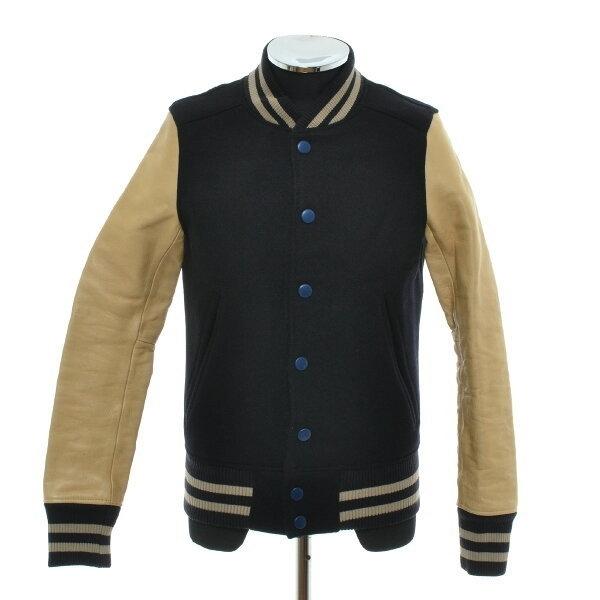 ACANTHUS アカンサス ベースボールジャケット ルトン×レザー  