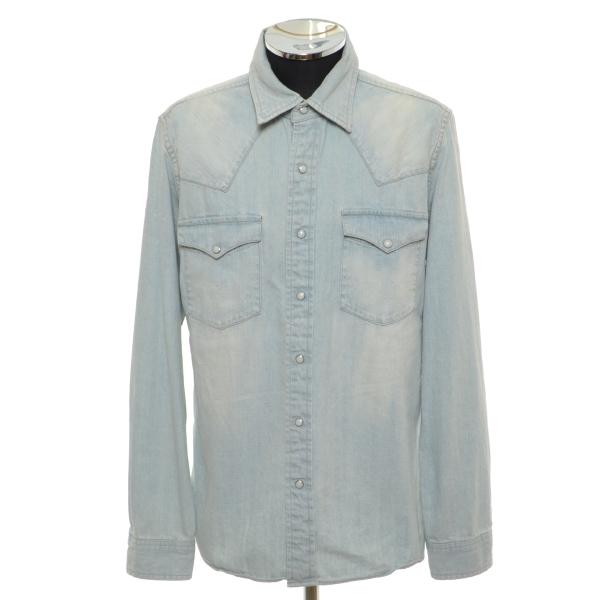 Designworks デザインワークス アバハウス デニムシャツ デニムウエスタンシャツ ロングスリーブ 長袖 サイズ48 メンズ ライトブルー リサイクル市場エコ 通販 Yahoo ショッピング