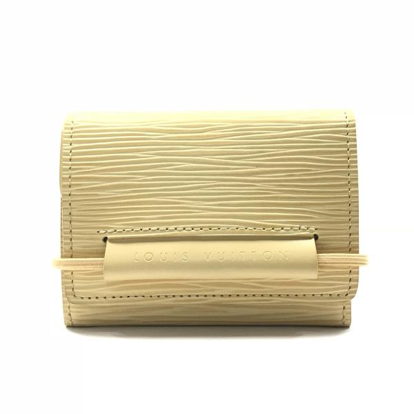 ルイヴィトン 三つ折りコンパクト財布 ポルトモネエラスティック エピ