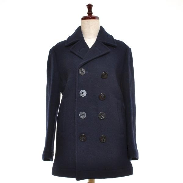 美品】NEW YORKER メンズPコート Lサイズ ネイビー色(used品)