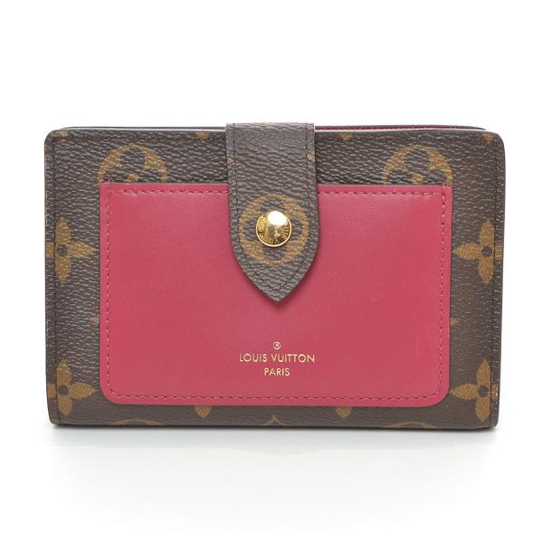 美品】12C135/ルイヴィトン/ポルトフォイユジュリエット/二つ折り財布/茶