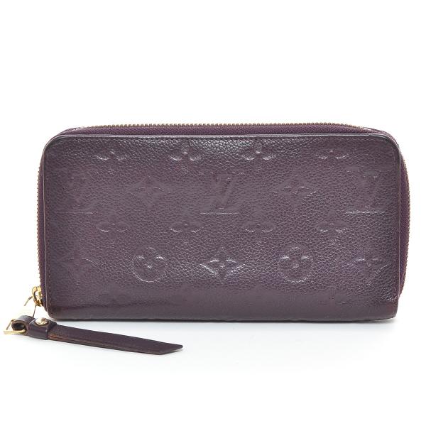 ルイヴィトン LOUIS VUITTON ポルトフォイユスクレットロン M60298 モノグラムアンプラント ロングウォレット ラウンドファスナー 長財布 モノグラムアンプラントレザー オーブ パープル ecoikawadani_0230457191