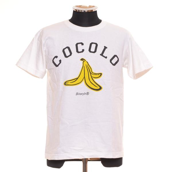 COCOLO BLAND ココロブランドバナナプリント 長袖カットソー COCOLOBLAND - COCOLOBland ココロブランド Tシャツ 白 バナナ