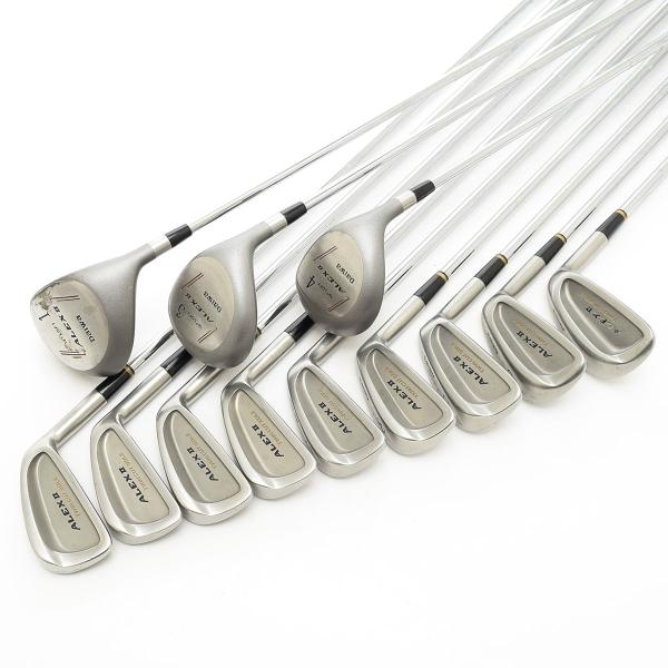 ▽524565 DAIWA ダイワ ◯ゴルフクラブセット 12本 ALEX II 1W 3W 4W