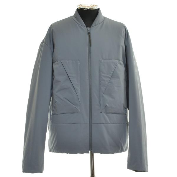 CURLY カーリー ●リバーシブルジップブルゾン REVERSIBLE PADDED ZIP-UP BLOUSON 223-36102 サイズ3 22AW 定価44,000円 メンズ 日本製 ブルーグレー Curly（カーリー） ○547908 CURLY ○リバーシブルジップブルゾン