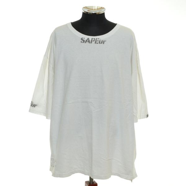 ○556221 SAPEur サプール ○Tシャツ 半袖 メンズ ホワイト