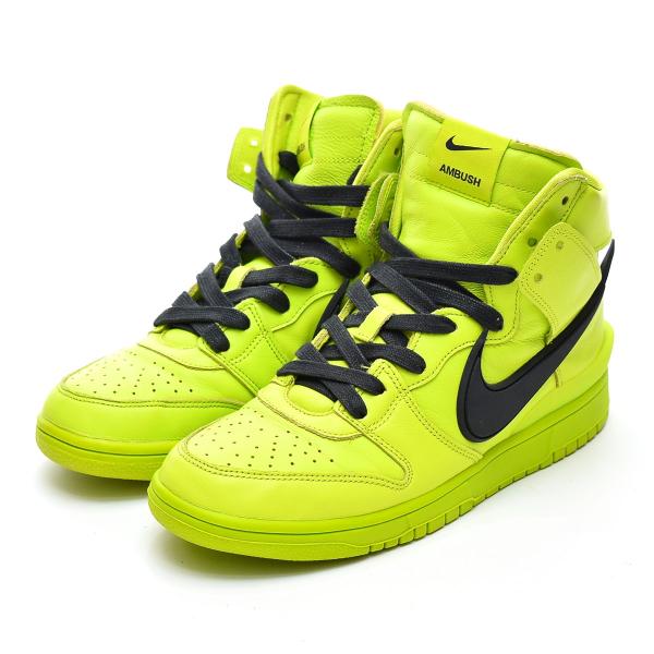 ●583855 NIKE ナイキ ●スニーカー ダンクハイ Ambush×Dunk High Flash Lime CU7544-300 サイズ26.5cm メンズ フラッシュライム
