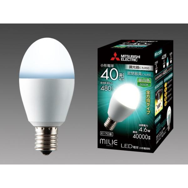 �O�H�@LED�d���@MILIE(�~���C�G�j�@���`�d���`�@�S�����^�C�v�@���`�d��40W�`�����@����E17�@�����F�@LDA5N-G-E17/40/D/S�@00602783