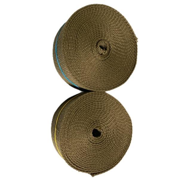 カバンテープ25ｍm厚手 アースブラウン3ｍ+2ｍ綿ぽいアクリルテープ風 KT25ABR32
